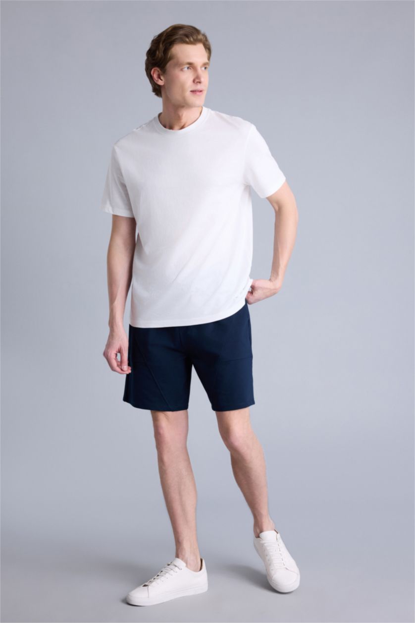 Erkek Beyaz Boxy Fıt Kısa Kollu 2'li Takım