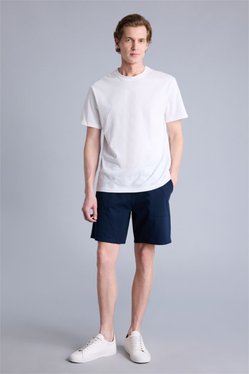 Erkek Beyaz Boxy Fıt Kısa Kollu 2'li Takım