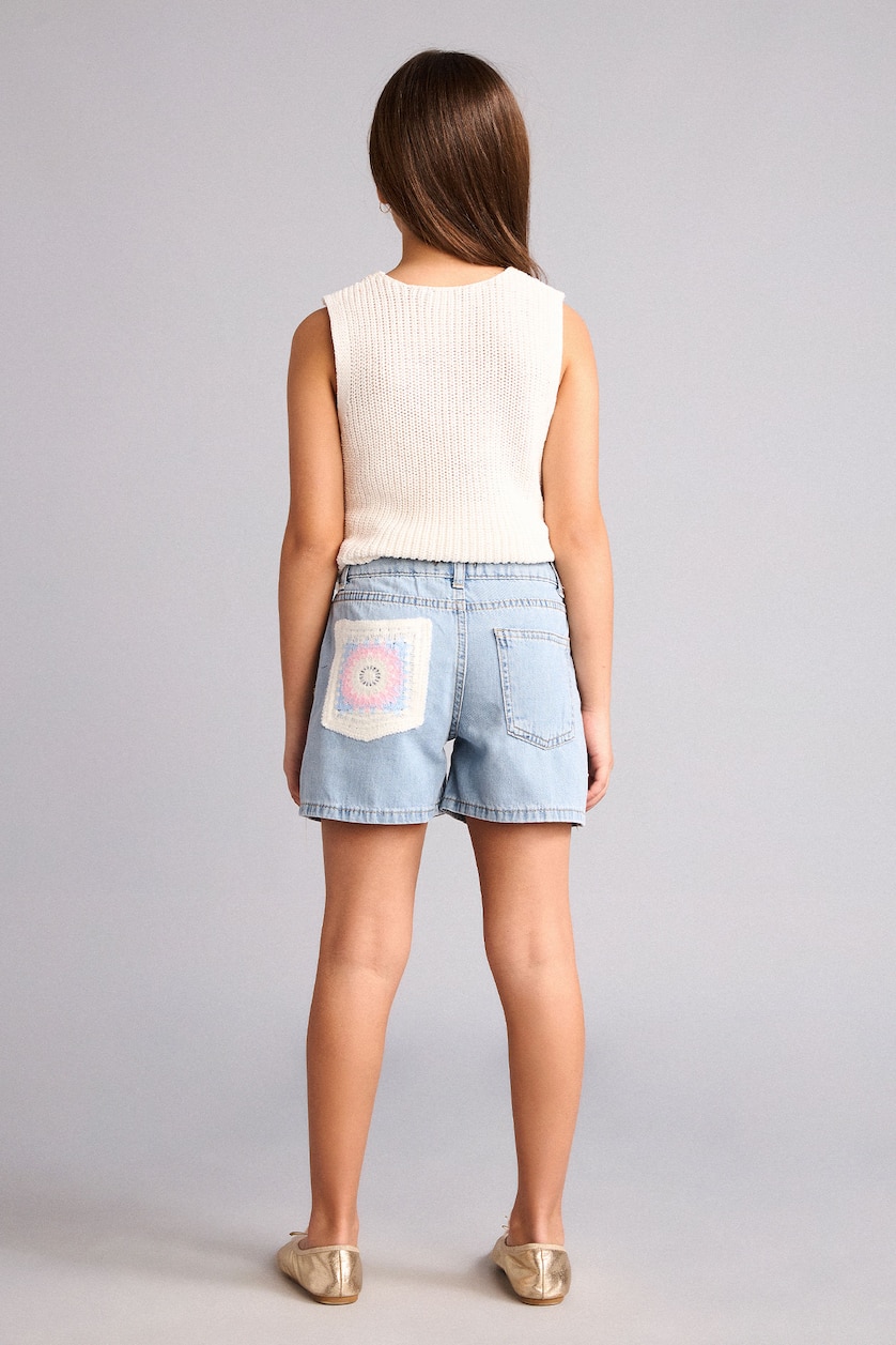 GIRLS & TEENS Light Blue Girl Denim Shorts
