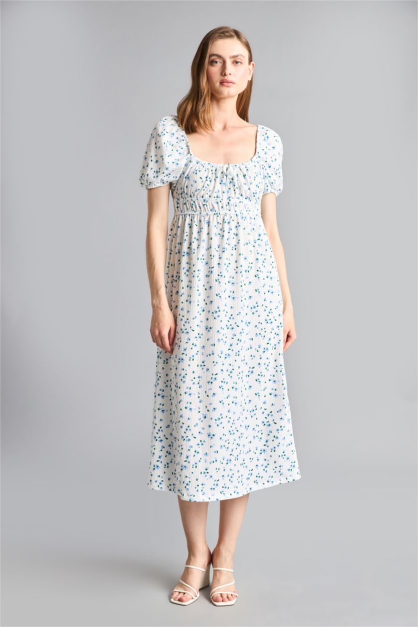 Women Ecru Midi Dress