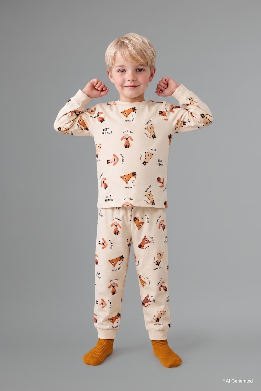 BABY BOY Stone Baby Boy 2 Piece Pyjama Set