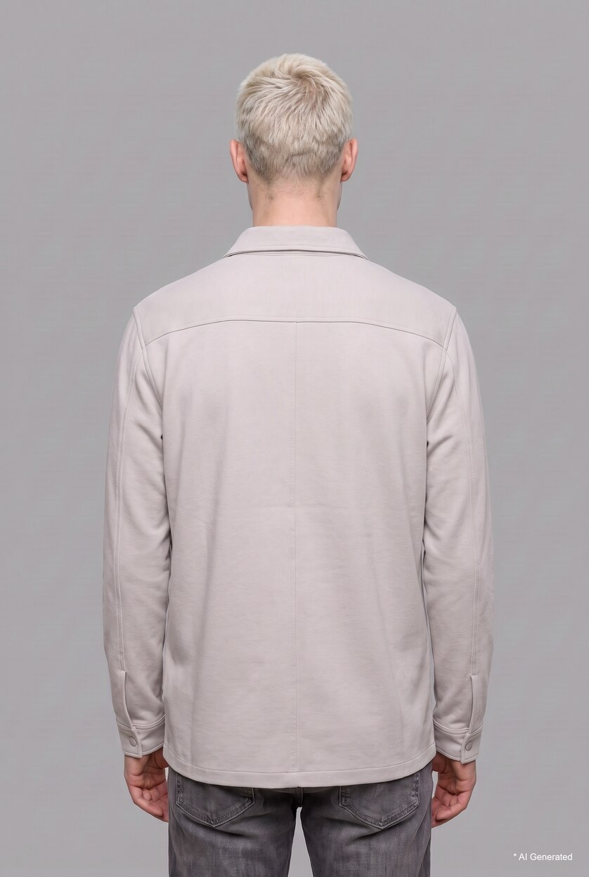 MAN Grey Regular Fit Shirt Jacket