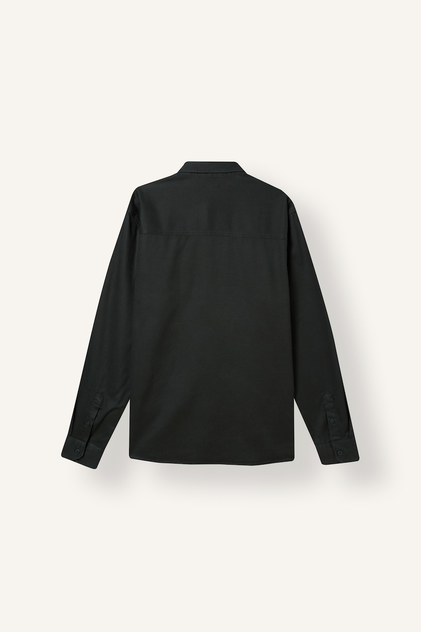 Man Dark Green Regular Fit Woven Long Sleeve Shirt
