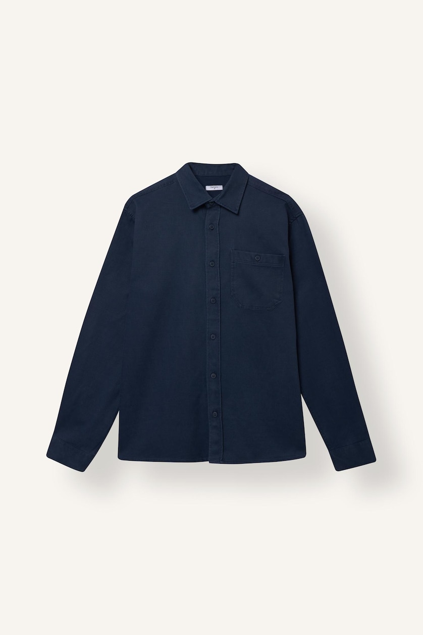 Men NAVY Regular Fit Woven Long Sleeve Shirt
