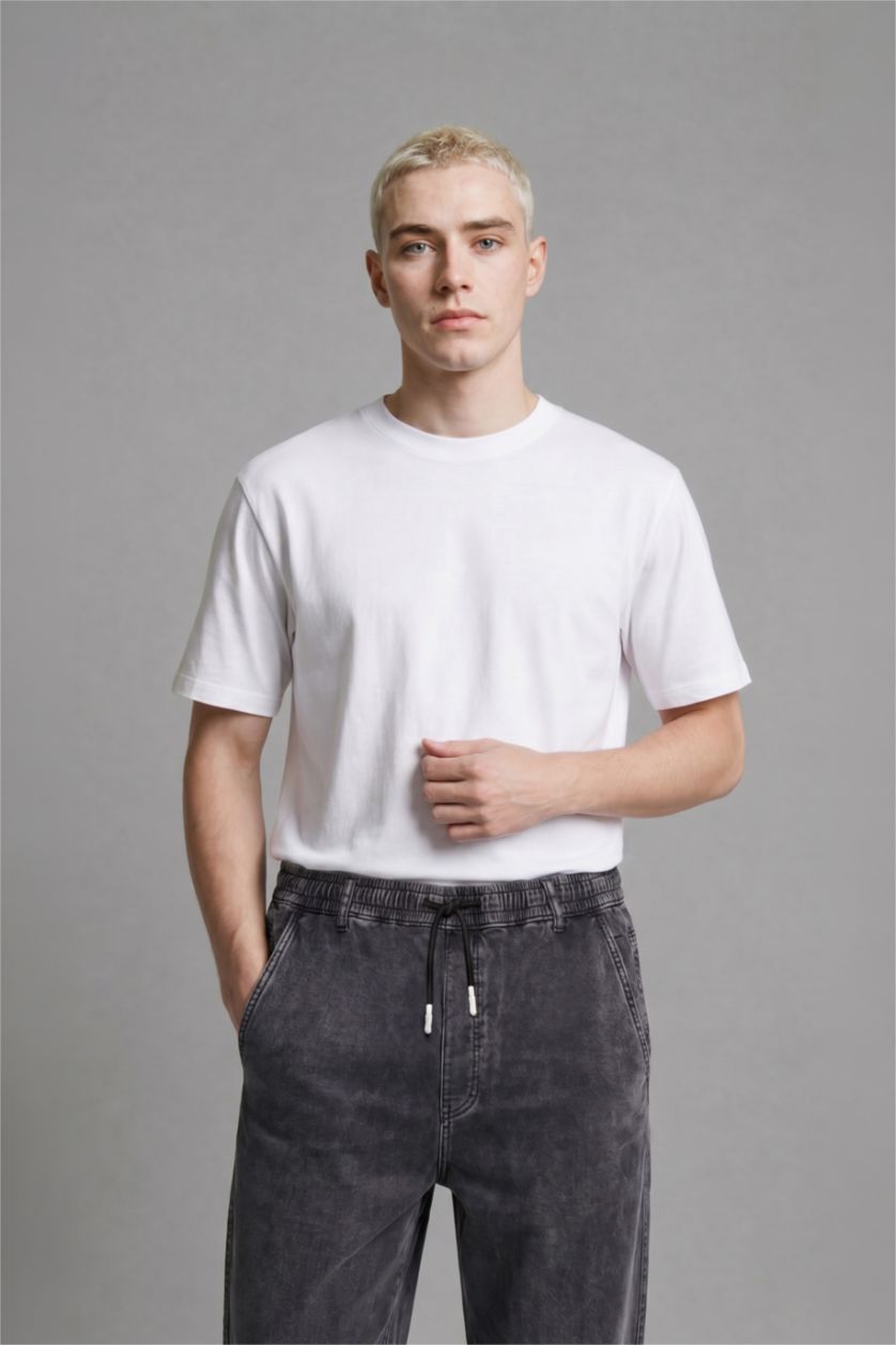 MAN Anthracite Wide Leg Jeans