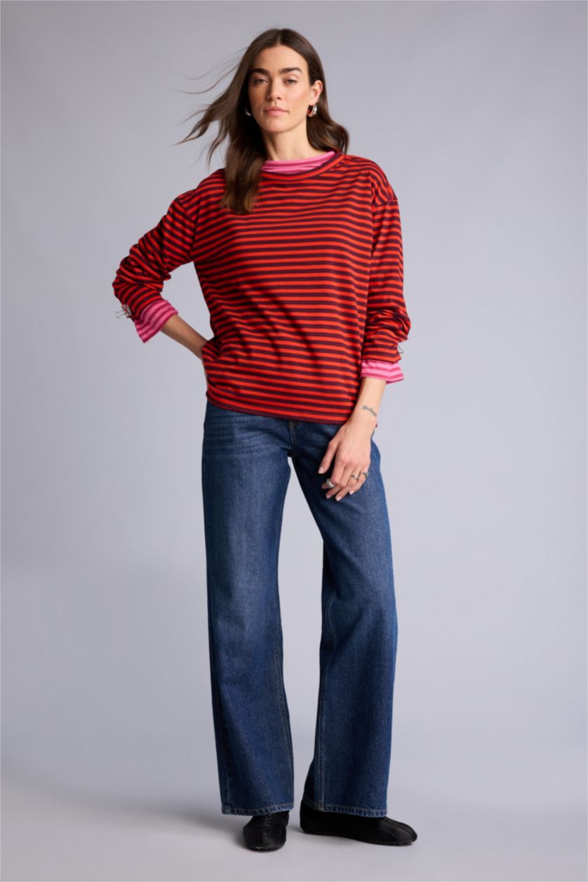 نساء أحمر Woman Long Sleeve T-Shirt