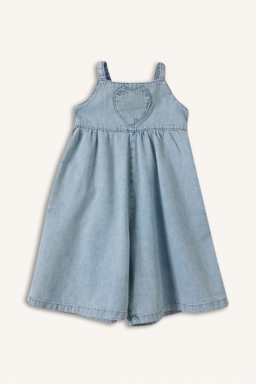 Kız Bebek Açık Mavi Jean Tulum Kız Bebek