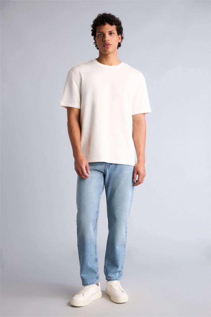 Erkek Açık Mavi Tapered Pantolon