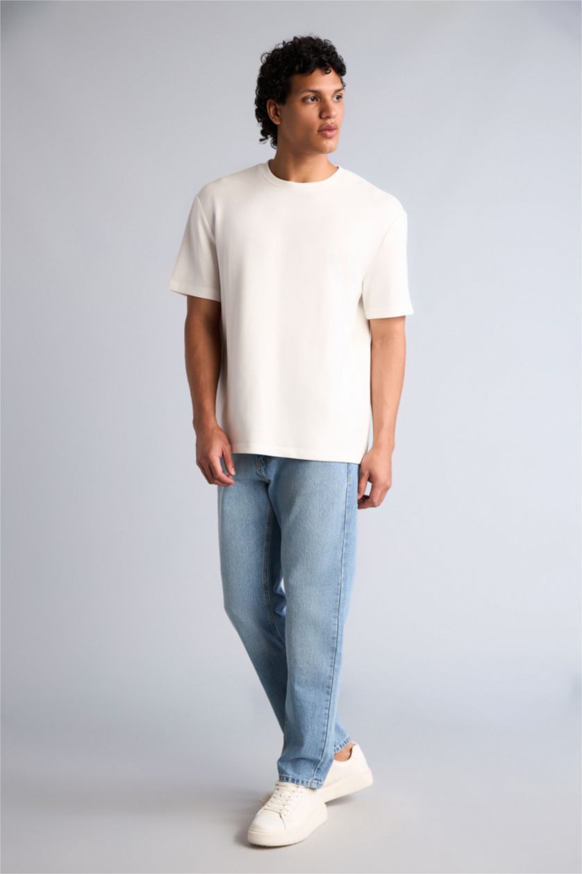 Erkek Açık Mavi Tapered Pantolon