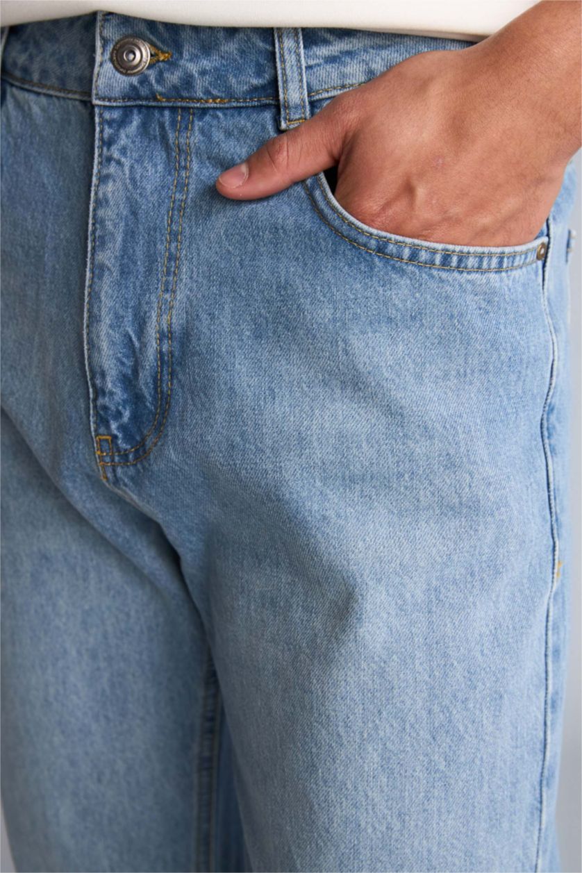 Erkek Açık Mavi Tapered Pantolon