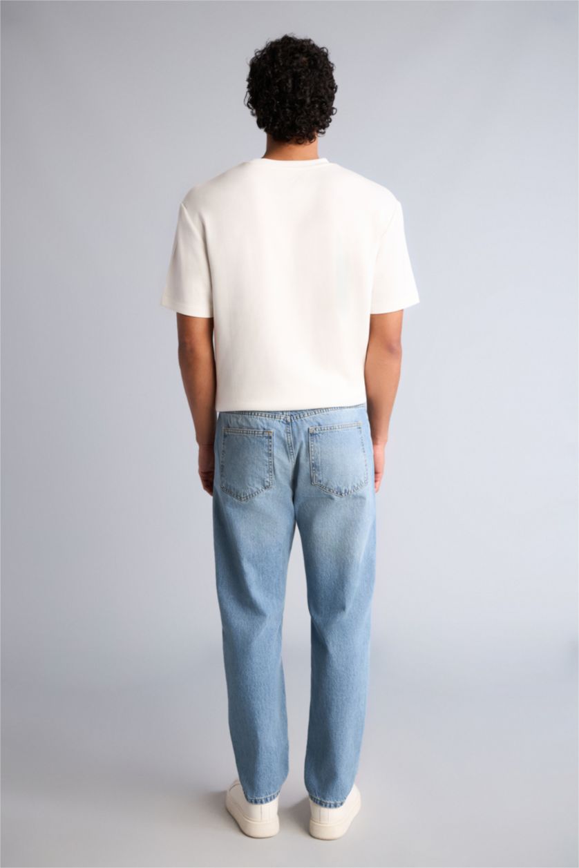 Erkek Açık Mavi Tapered Pantolon