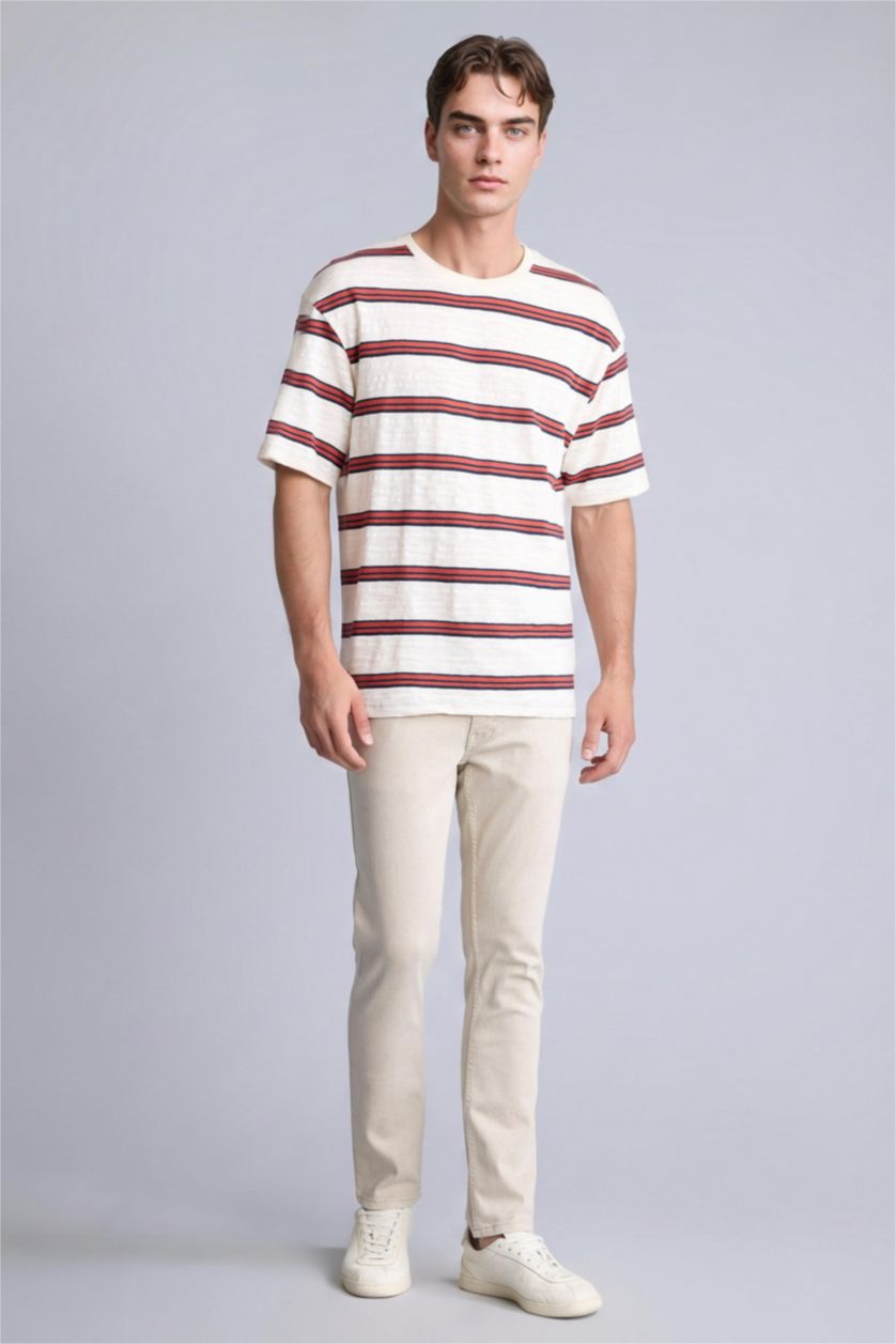 Erkek Açık Kahve Pedro Slım Fıt Pantolon