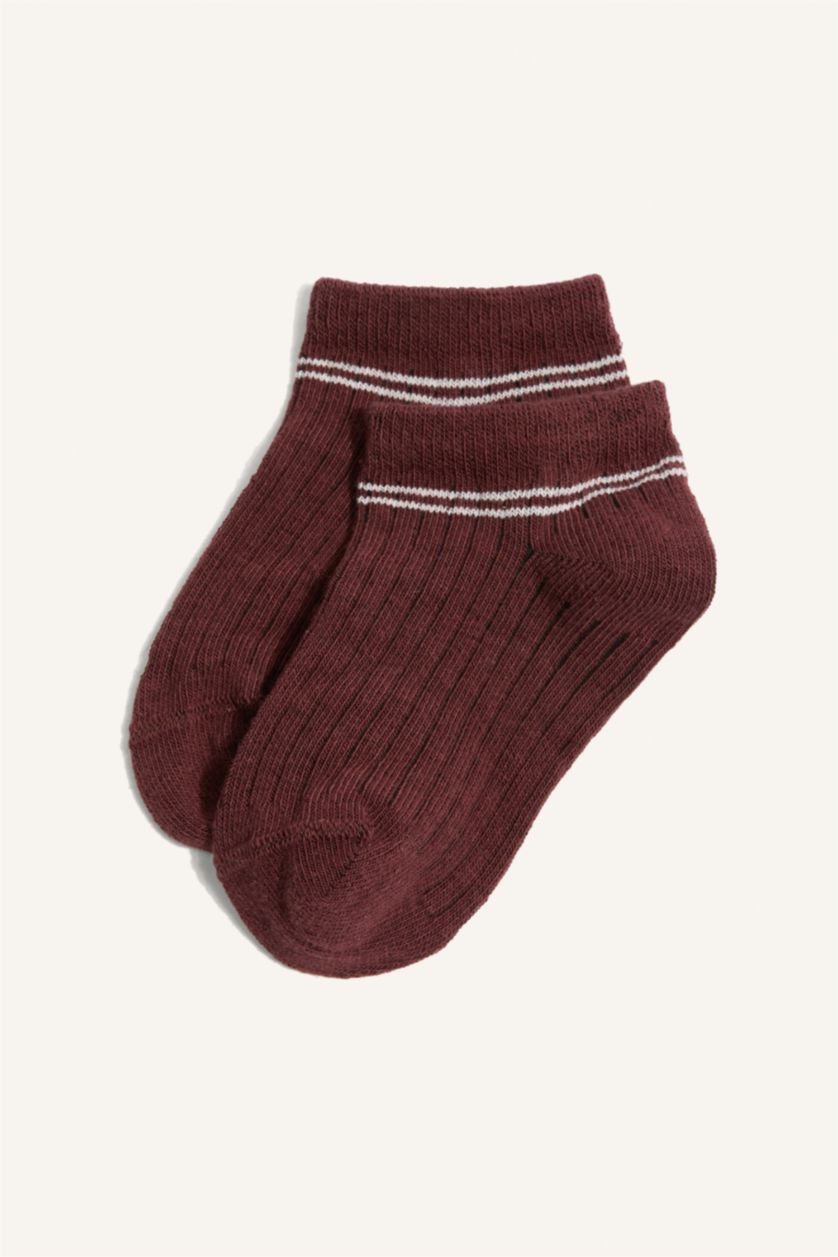 Erkek Bebek Karma Pamuklu Baskılı 5'Li Patik Çorap Erkek Bebek