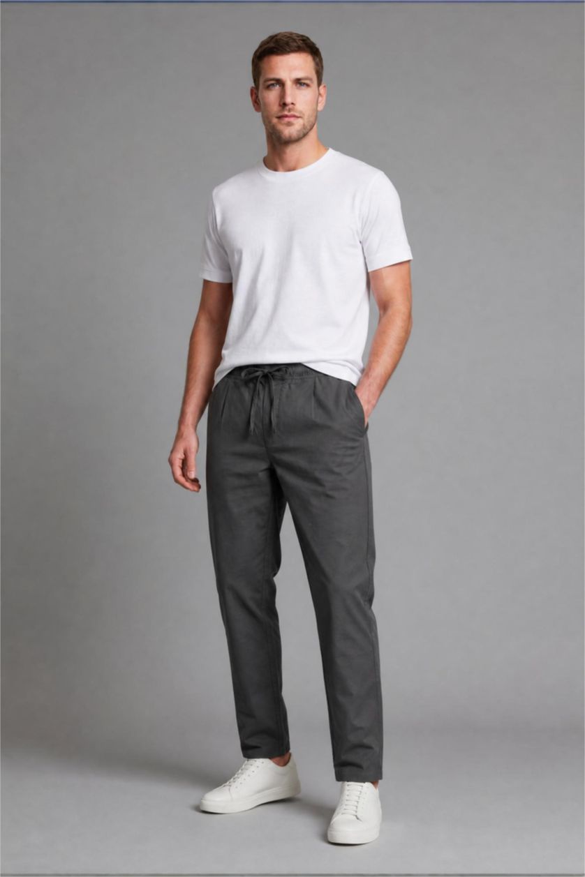 Erkek Antrasit Relaxed Fit Pantolon