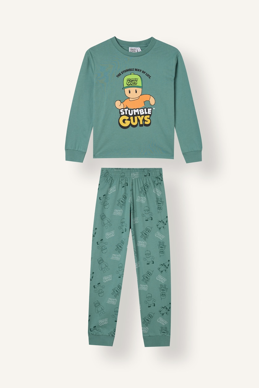 GARÇONS Vert Ensemble Pyjama imprimé Stumble Guys pour garçon