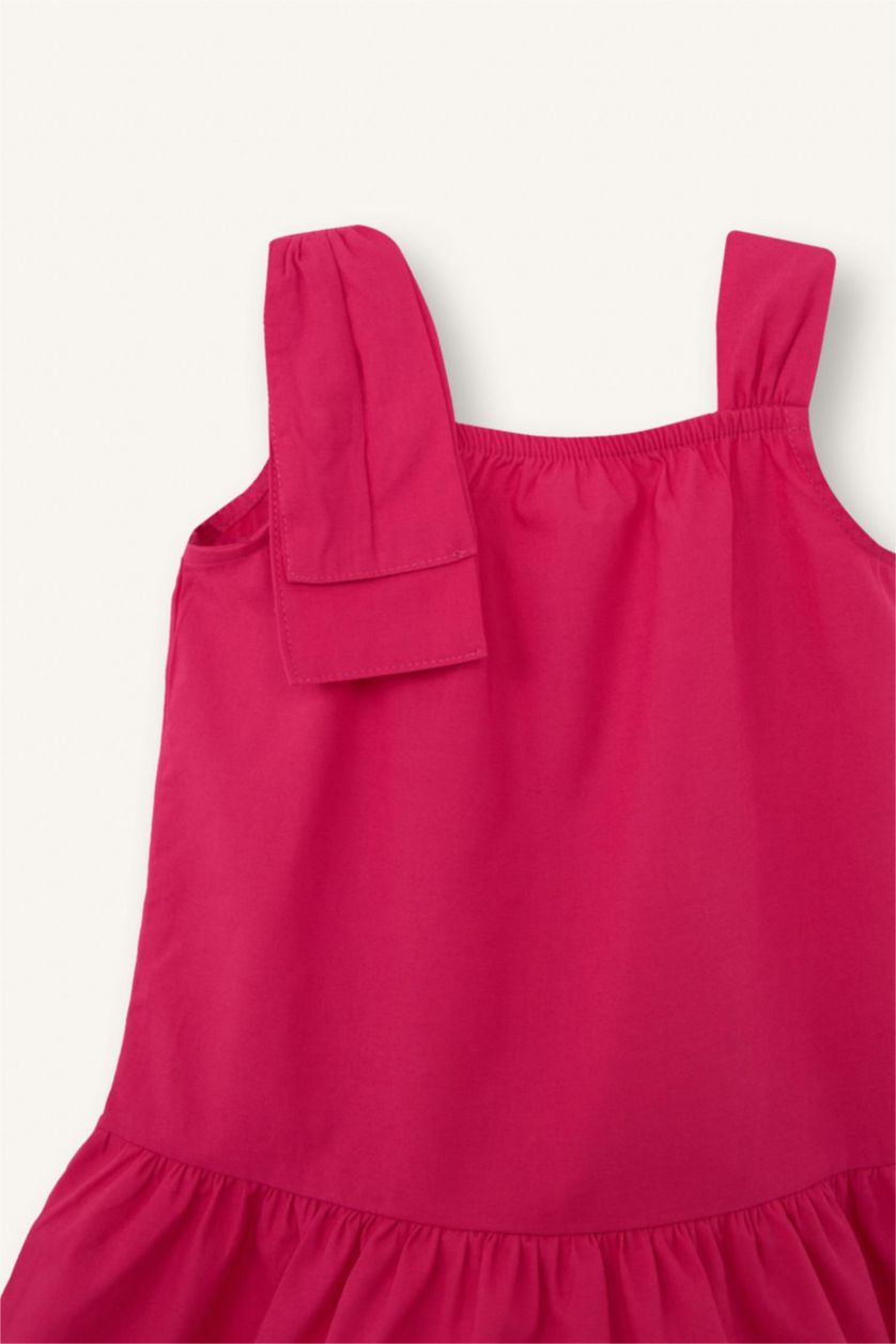 BÉBÉ FILLE Rose Robe en popeline à bretelles pour bébé fille