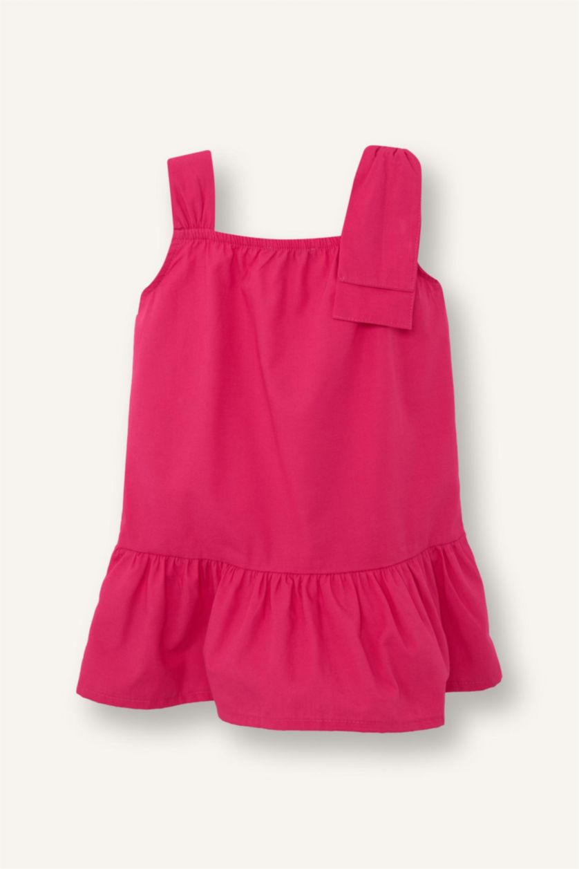 BÉBÉ FILLE Rose Robe en popeline à bretelles pour bébé fille