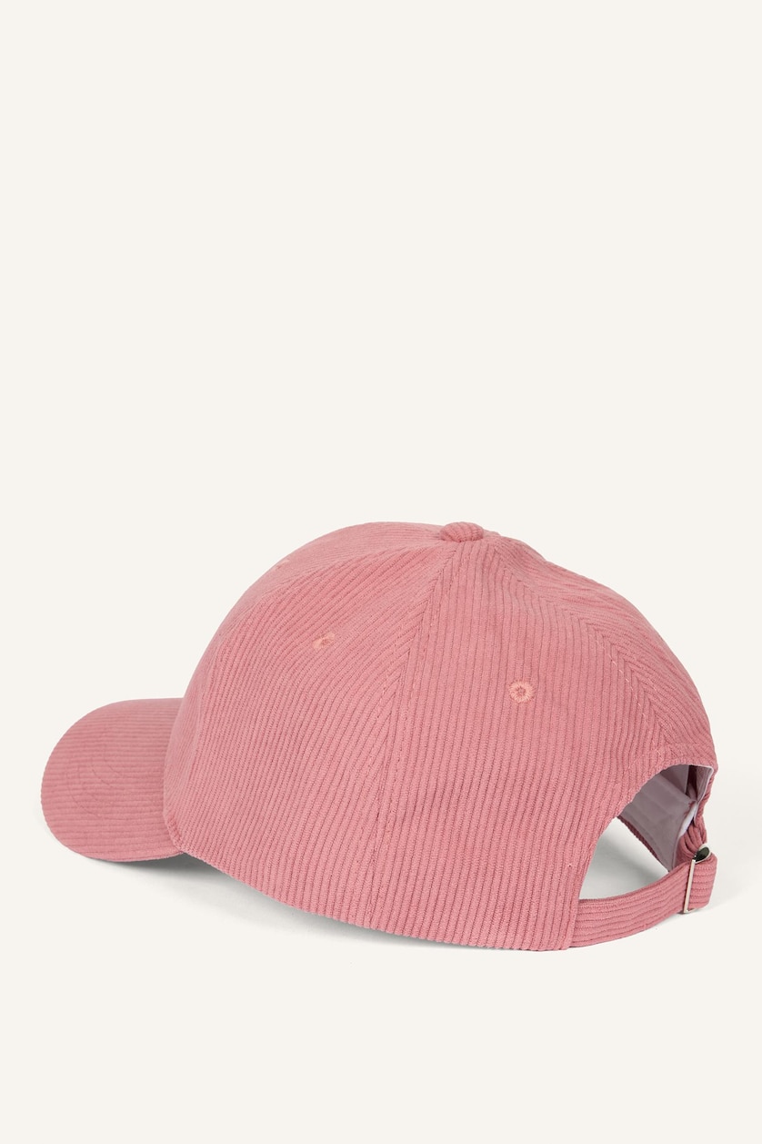 Kadın Pembe Kadın Fitilli Kadife Cap Şapka