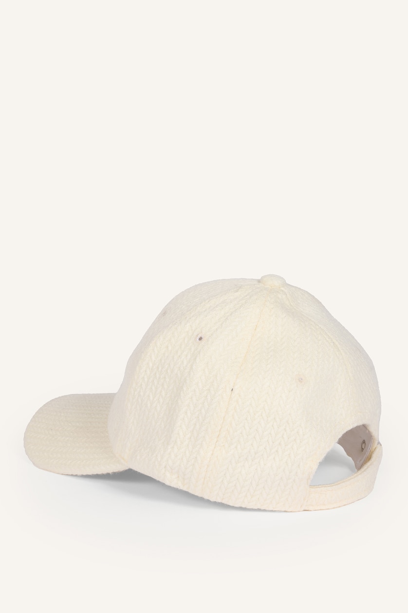Women Beige Woman Embroidered Hat