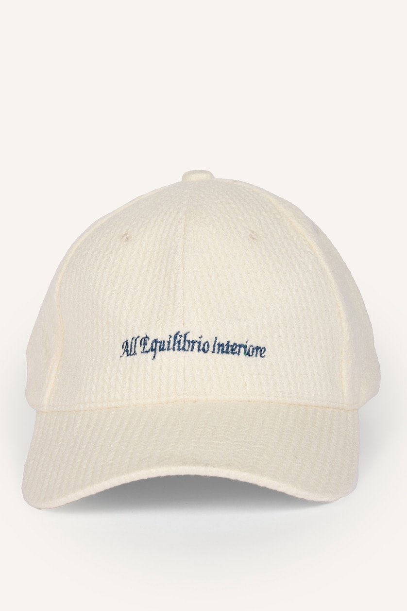 Women Beige Woman Embroidered Hat