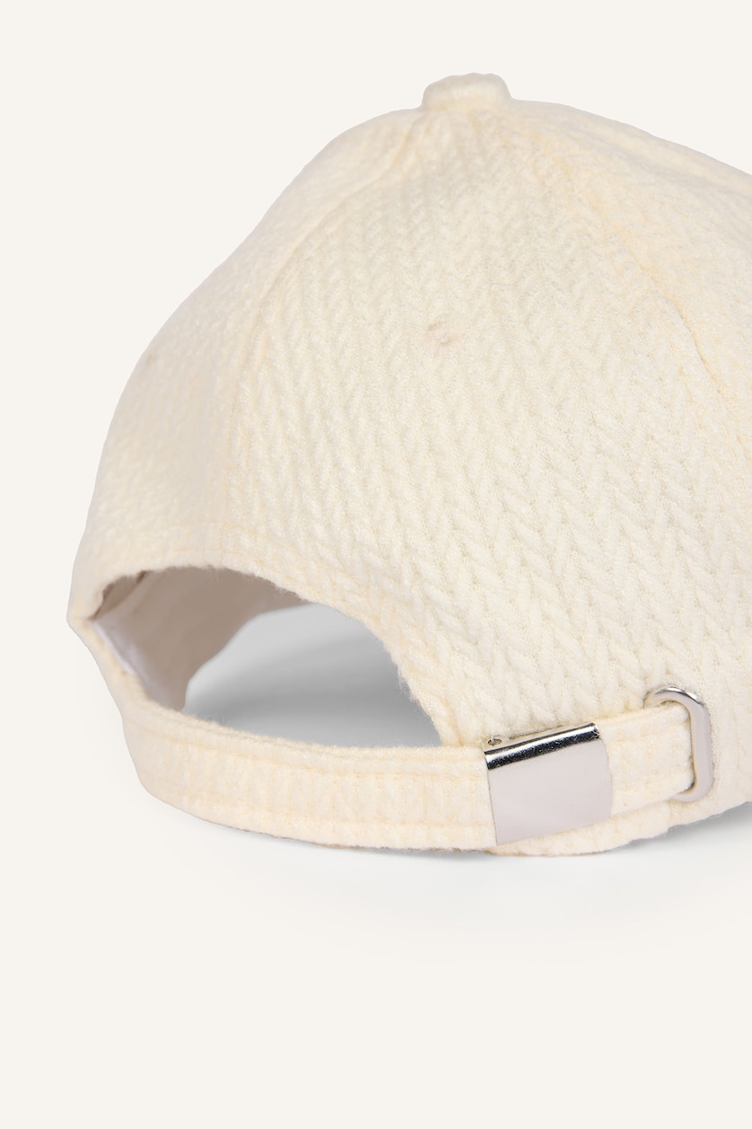 Women Beige Woman Embroidered Hat