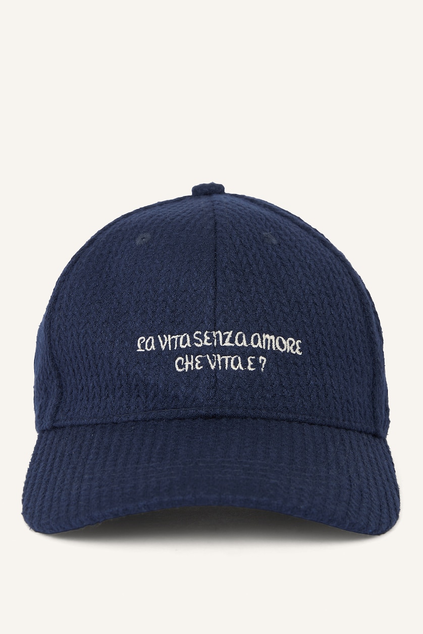 Women NAVY Woman Embroidered Hat