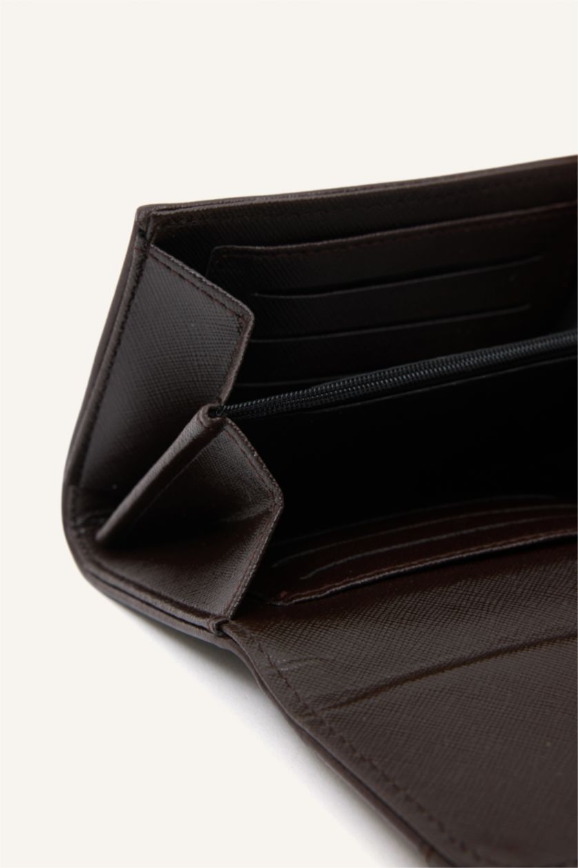 Kadın Kahve Suni Deri Cüzdan