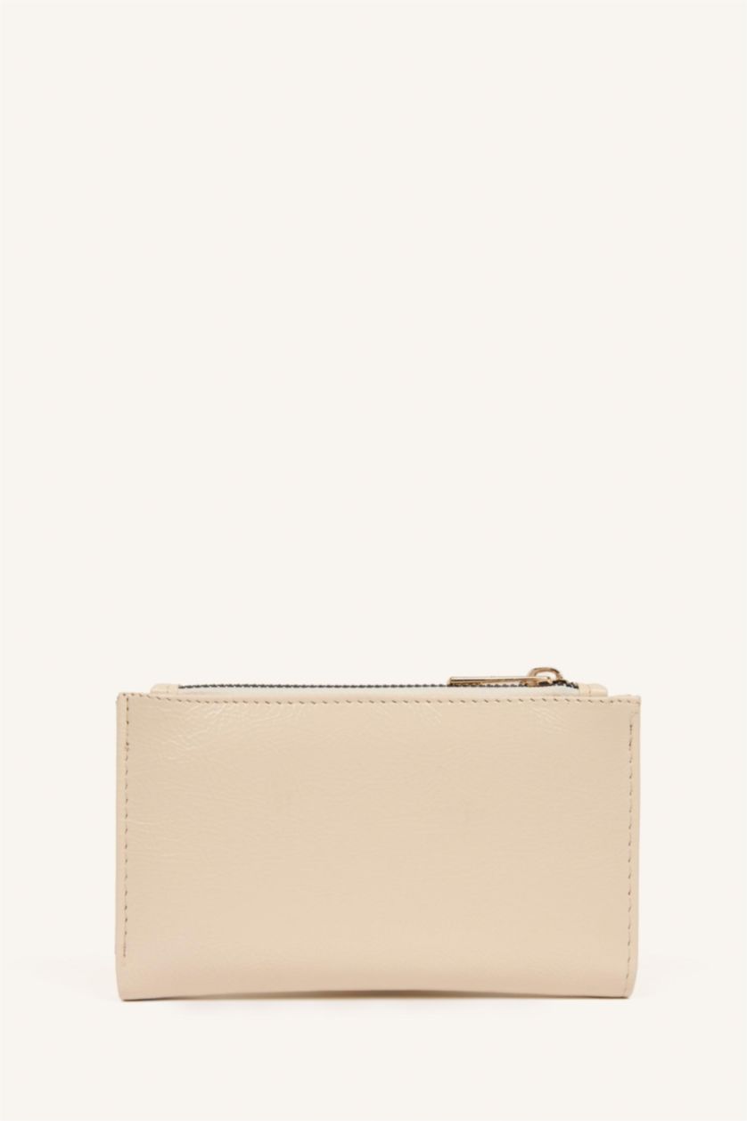 Women Beige Woman Faux Leather Wallets