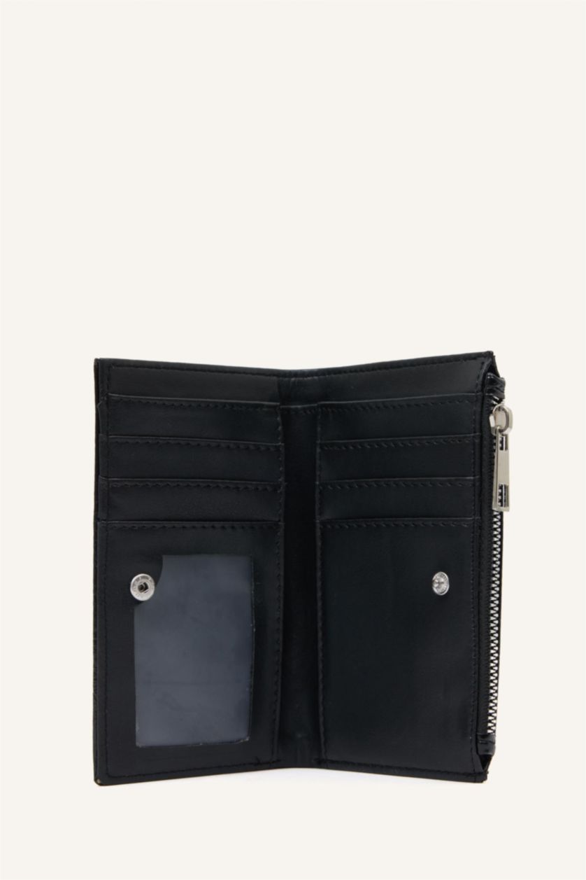 Kadın Siyah Suni Deri Cüzdan