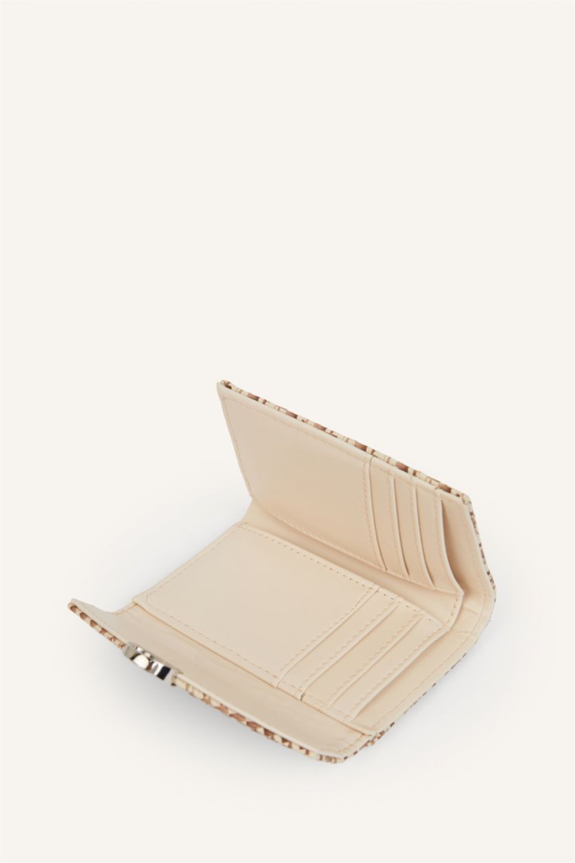 Women Beige Woman Faux Leather Wallets