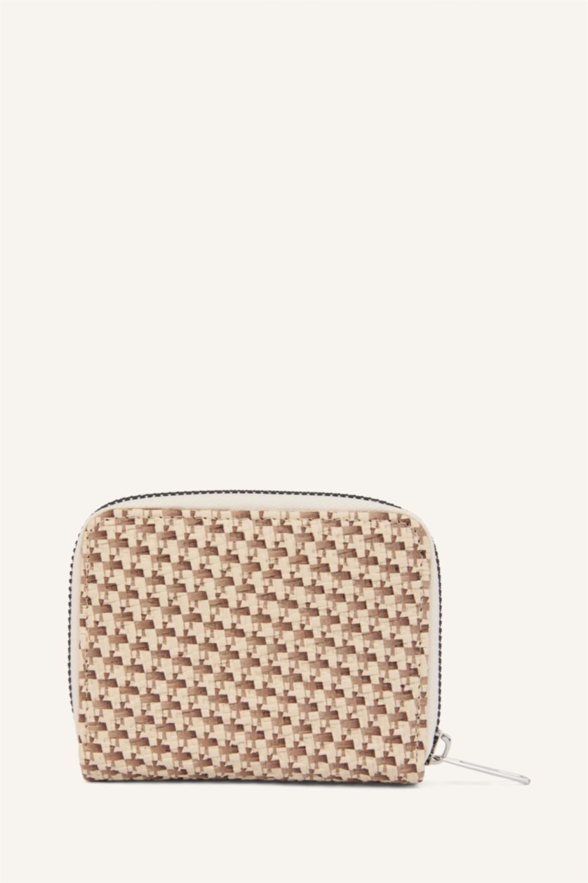 Kadın Bej Suni Deri Cüzdan