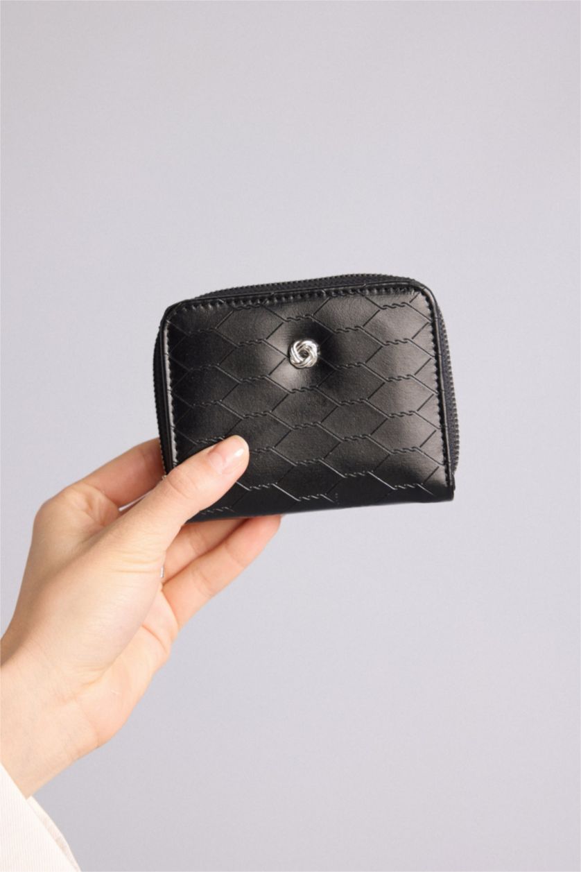 Women Grey Woman Faux Leather Wallets