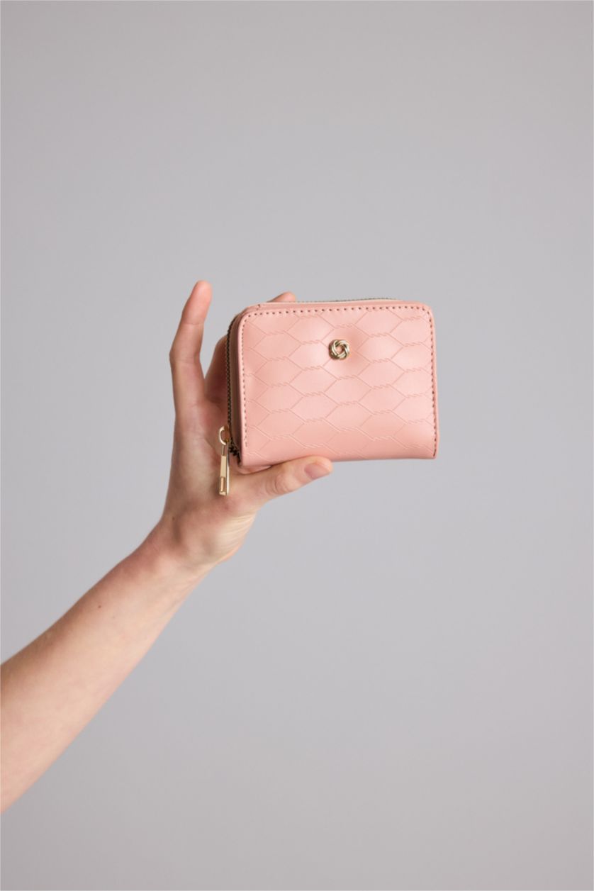 Women Powder Woman Faux Leather Wallets