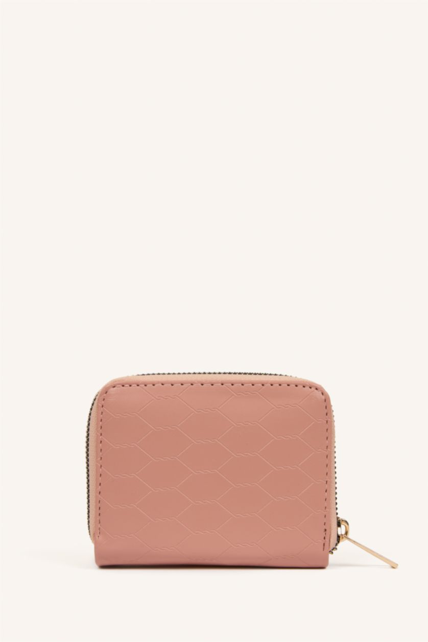 Kadın Pudra Pembe Suni Deri Cüzdan