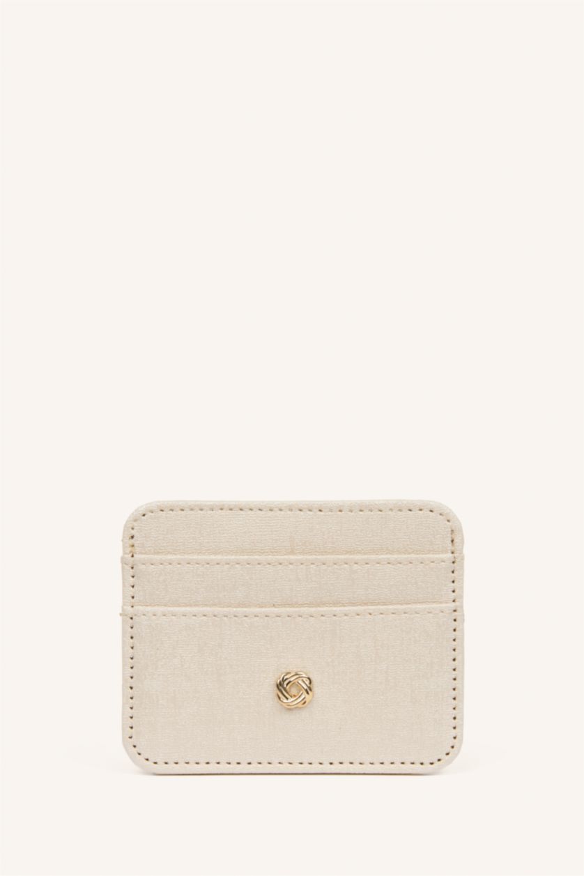 Kadın Bej Kadın Suni Deri Kartlık