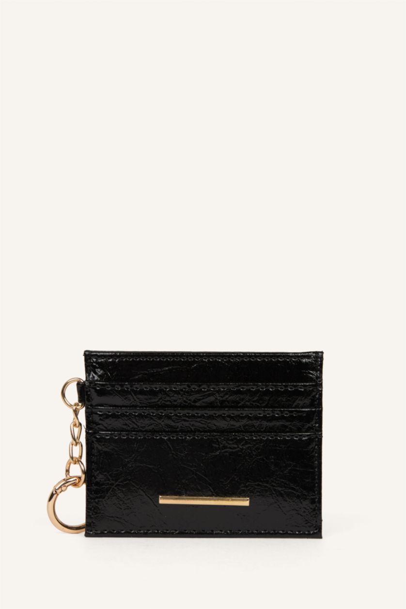 Kadın Siyah Kadın Suni Deri Kartlık