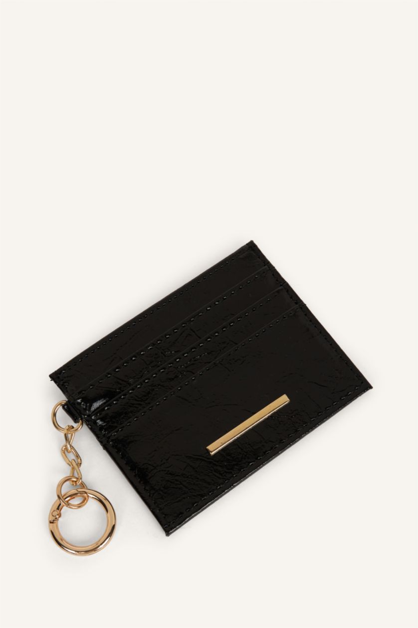 Kadın Siyah Kadın Suni Deri Kartlık