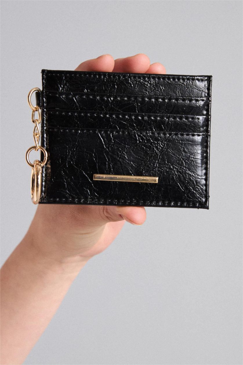 WOMAN Black Woman Business Card Wallet