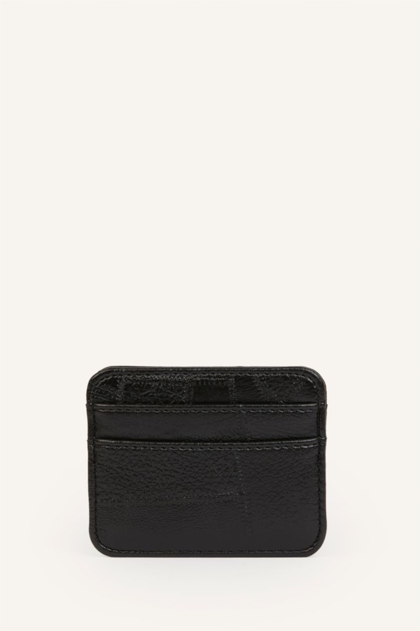 Women Black Woman Business Card Wallet