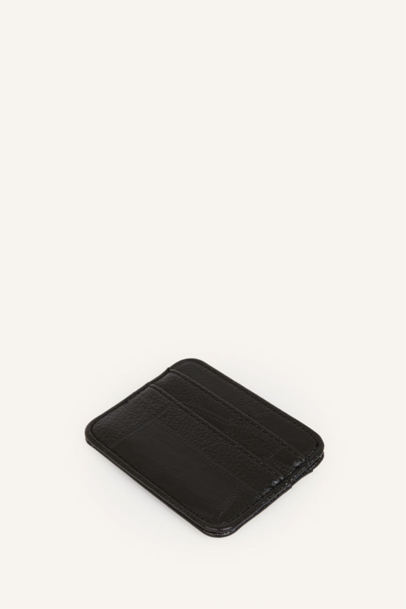 Women Black Woman Business Card Wallet