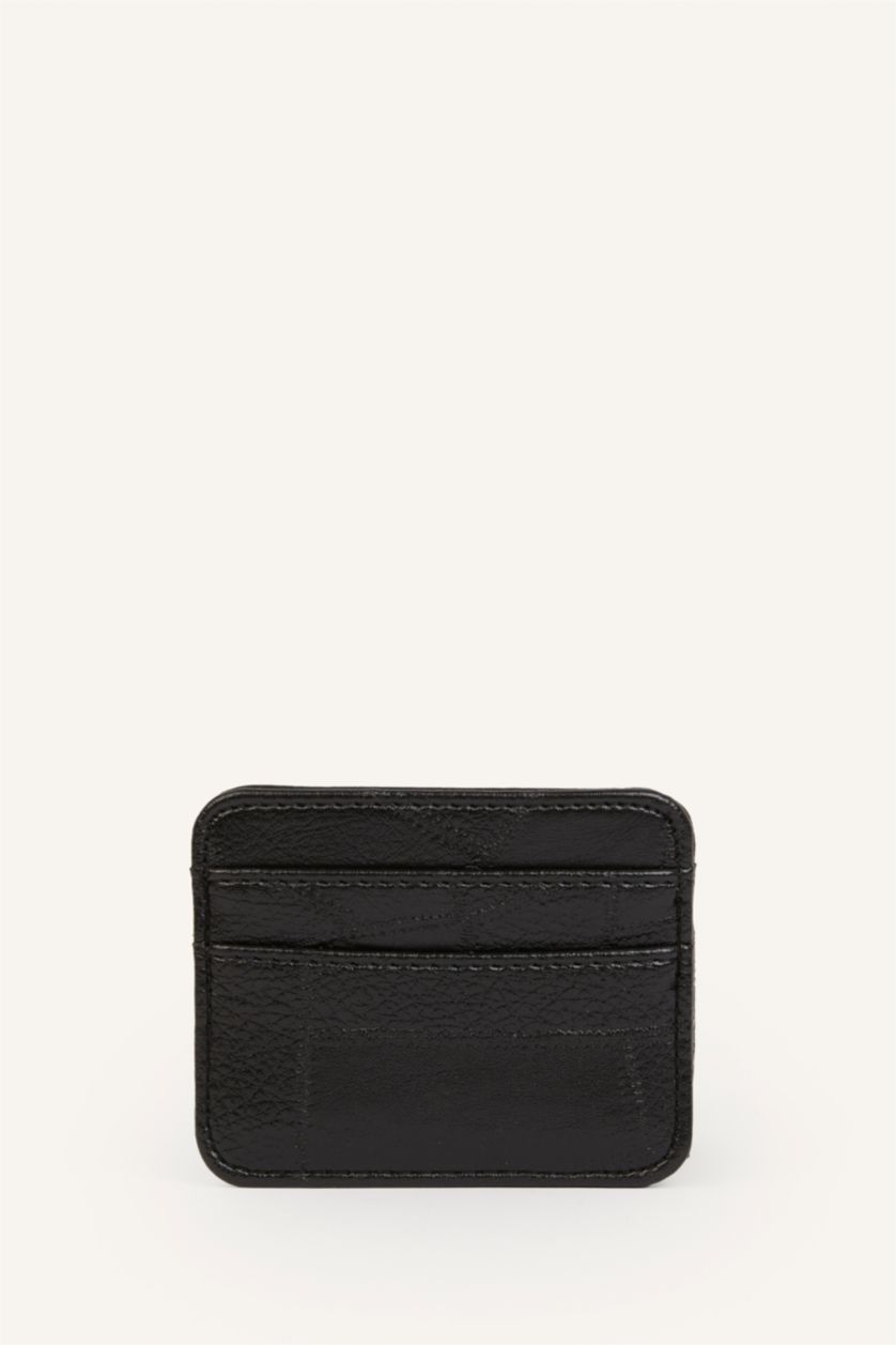 Women Black Woman Business Card Wallet