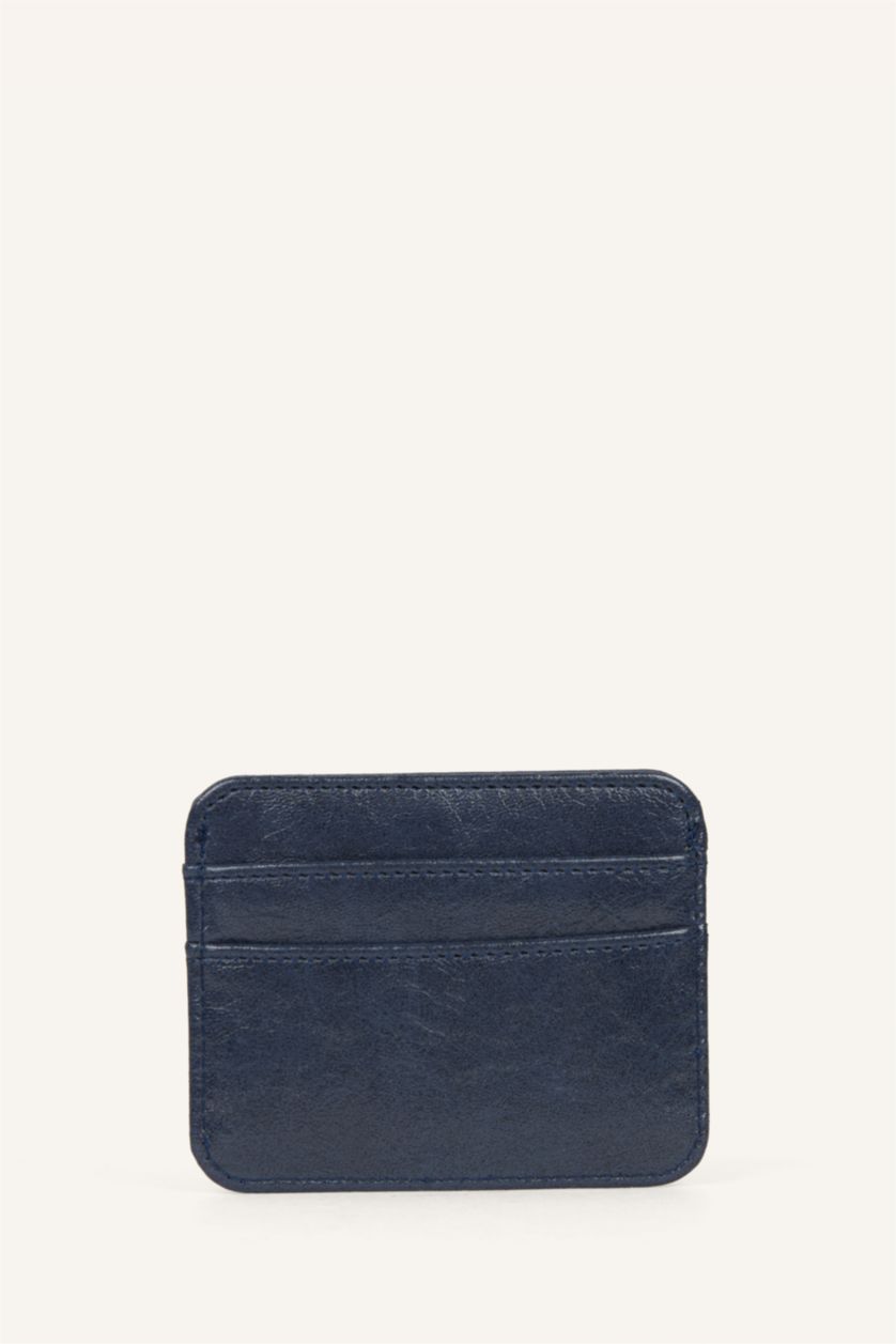 Kadın Lacivert Kadın Suni Deri Kartlık