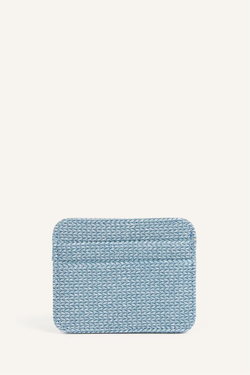 WOMAN Blue Woman Business Card Wallet