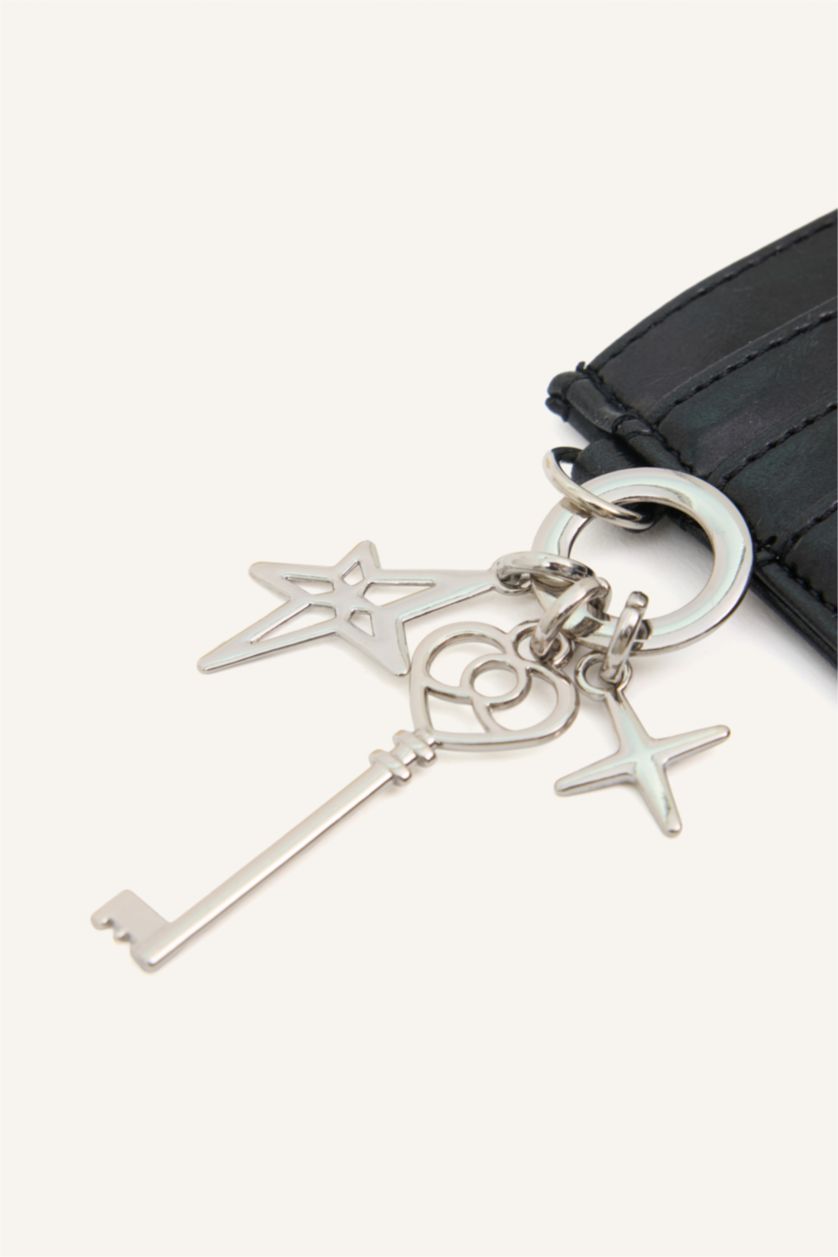 Kadın Siyah Kadın Suni Deri Kartlık