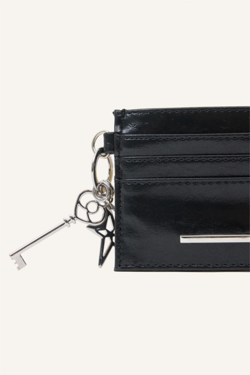 Women Black Woman Business Card Wallet