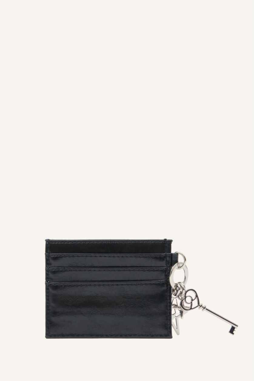 Women Black Woman Business Card Wallet
