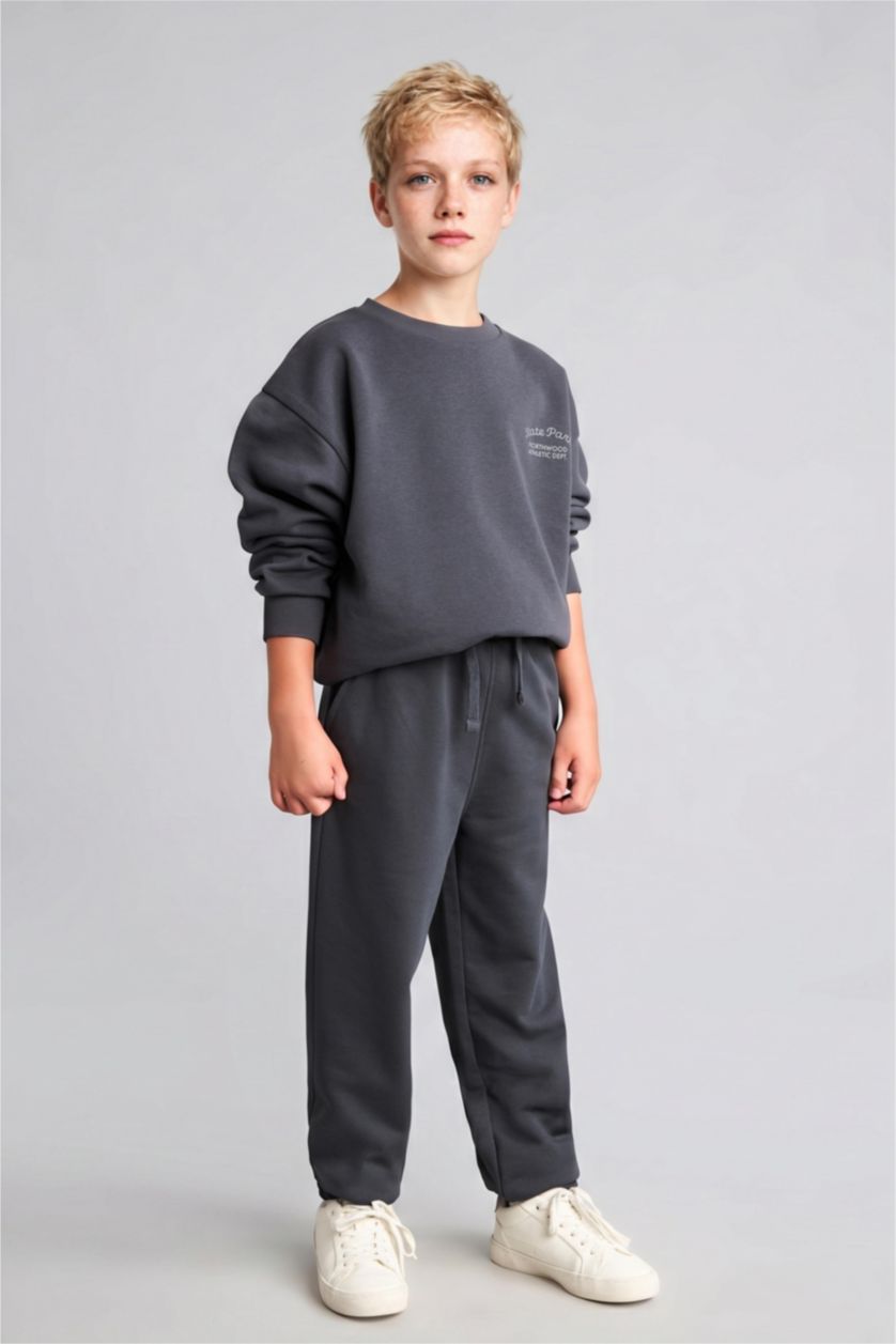 BOYS & TEENS Anthracite بنطلون اولادي قصة عادية
