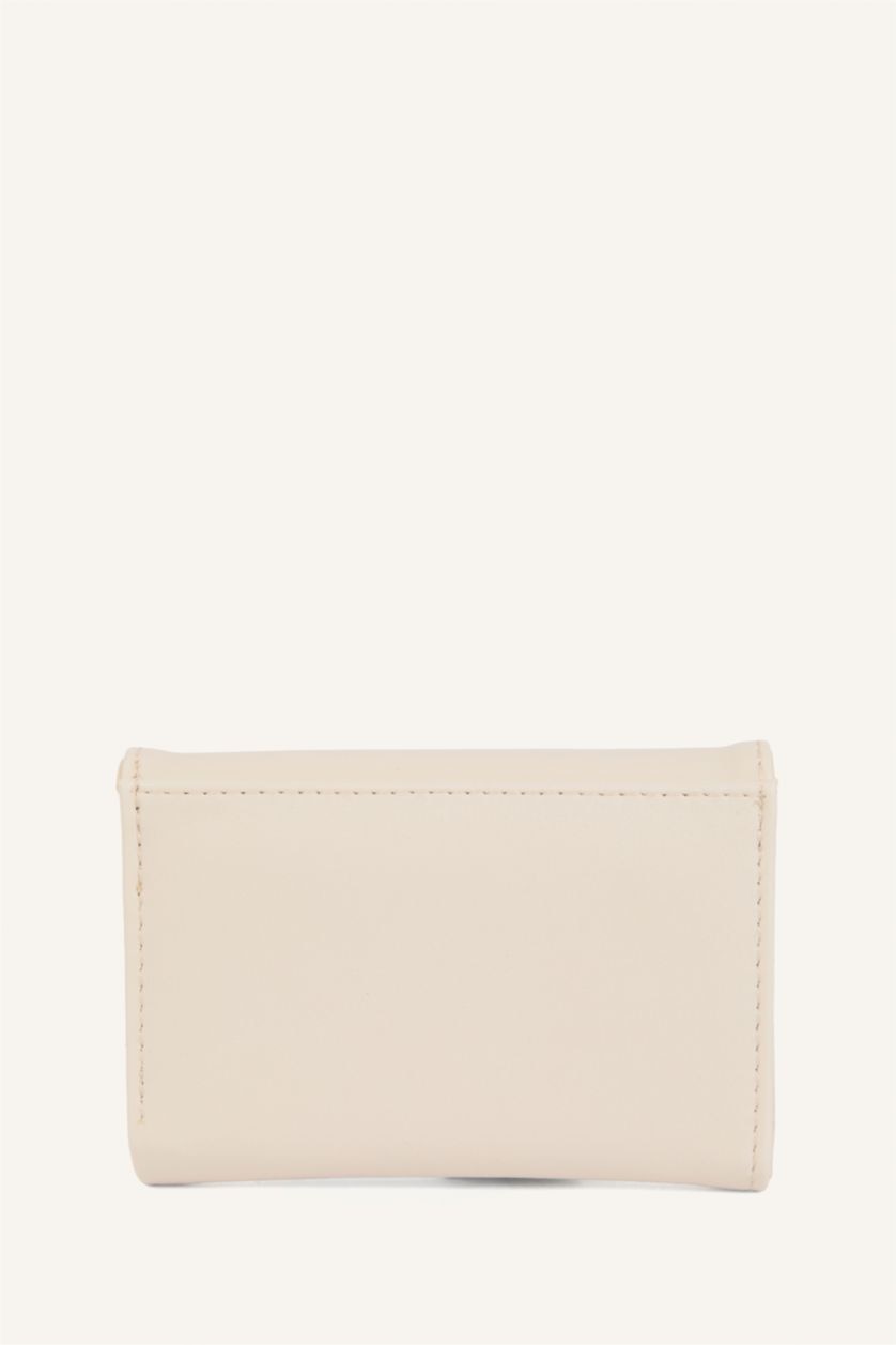 Kadın Açık Bej Kadın Fularlı Suni Deri Cüzdan