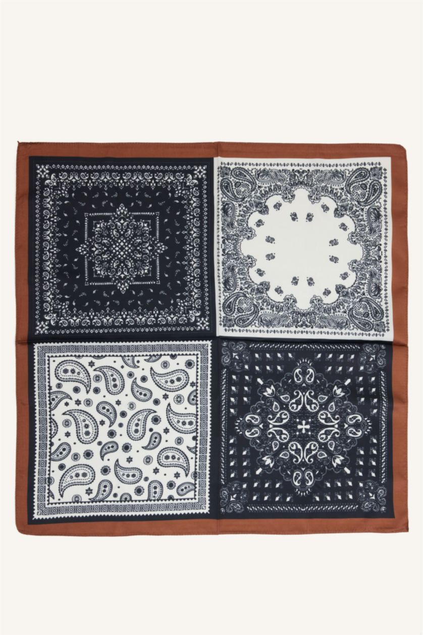 Kadın Siyah Kadın Fularlı Suni Deri Cüzdan