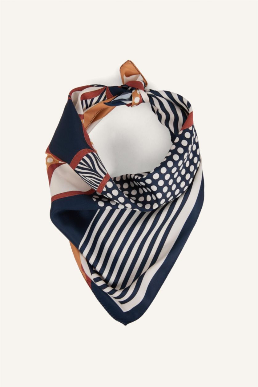 Kadın Haki Kadın Fularlı Suni Deri Cüzdan